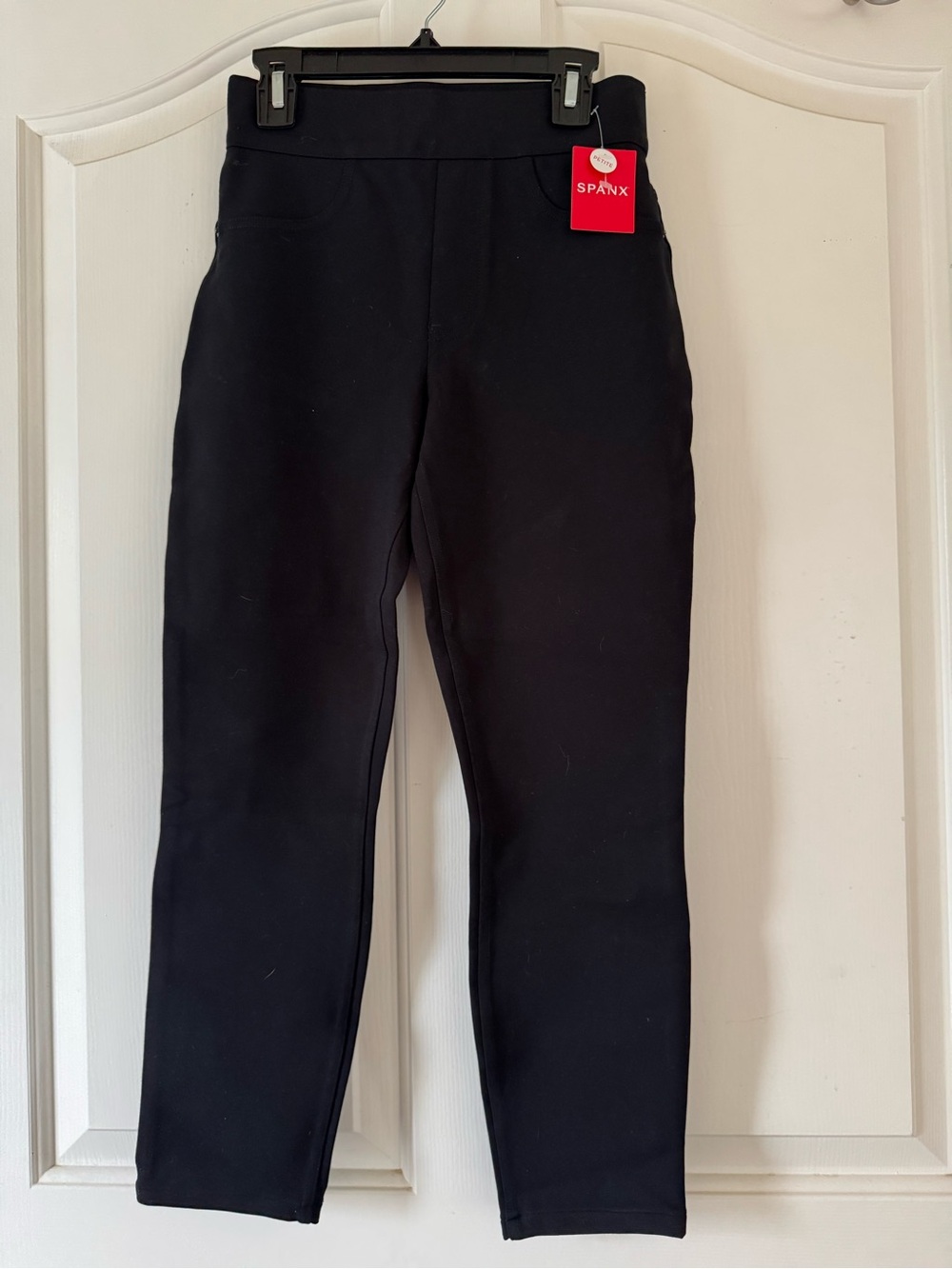 SPANX XS petite, NWT black legging pants, faux front pocket, real back pockets